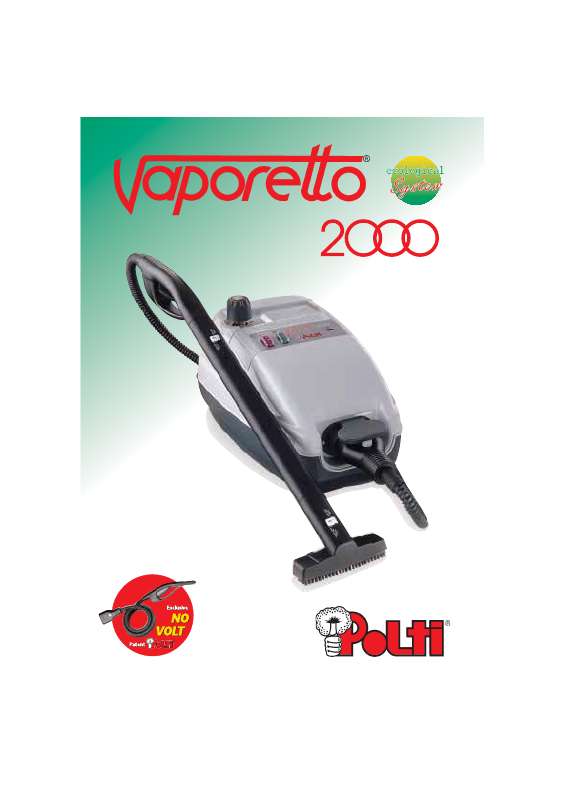 Notice nettoyeur vapeur POLTI VAPORETTO 2000 Trouver une solution à un ...